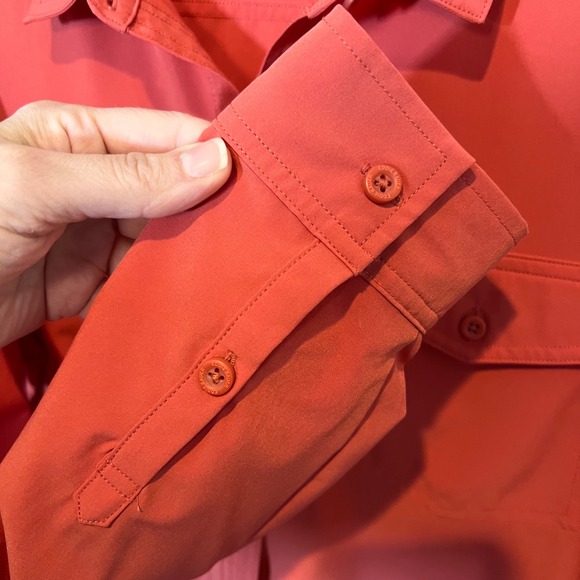 Eddie Bauer Womens Long Sleeve Departure Shirt Button Down Active Lightweight XL - Picture 7 of 15